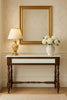 Indian Hand Carved Marble & Sheesham Wood Console Hall Table 24